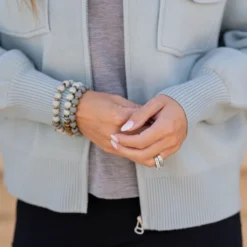 Dual Pocket Sweater Jacket -Women's Clothing Store untitled 2946