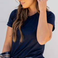 So Soft Cuffed Sleeve Tee -Women's Clothing Store untitled 2946 309122