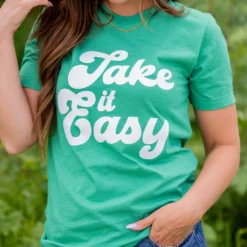 Take It Easy Graphic Tee -Women's Clothing Store untitled 2975