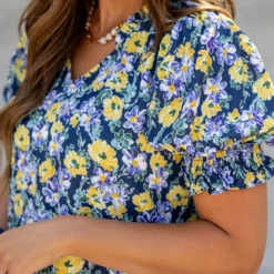 Vibrant Daisies Ruched Puff Sleeve Blouse 19 Vibrant Daisies Ruched Puff Sleeve Blouse -Women's Clothing Store untitled 3064