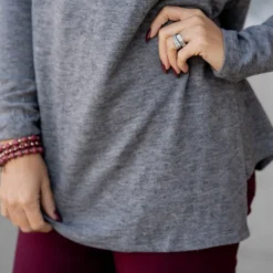 Side Button Wrap Sweater -Women's Clothing Store untitled 3110 69c6d42c 2e29 4378 8c9e 7bcb441b5a35