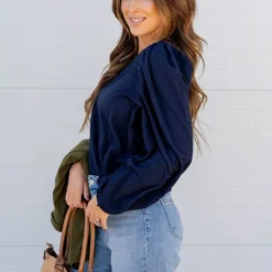 Textured Balloon Sleeve Blouse 21 Textured Balloon Sleeve Blouse -Women's Clothing Store untitled 3118 411947