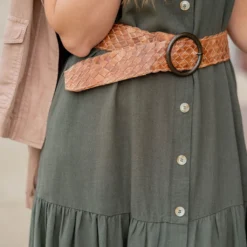 Dreamweaver Tan Rustic Belt -Women's Clothing Store untitled 3120