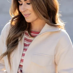 Dual Pocket Sweater Jacket -Women's Clothing Store untitled 3128