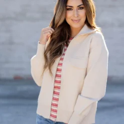 Dual Pocket Sweater Jacket -Women's Clothing Store untitled 3130 81419f0e d5bc 4abd 978c 18e88b6e42ca