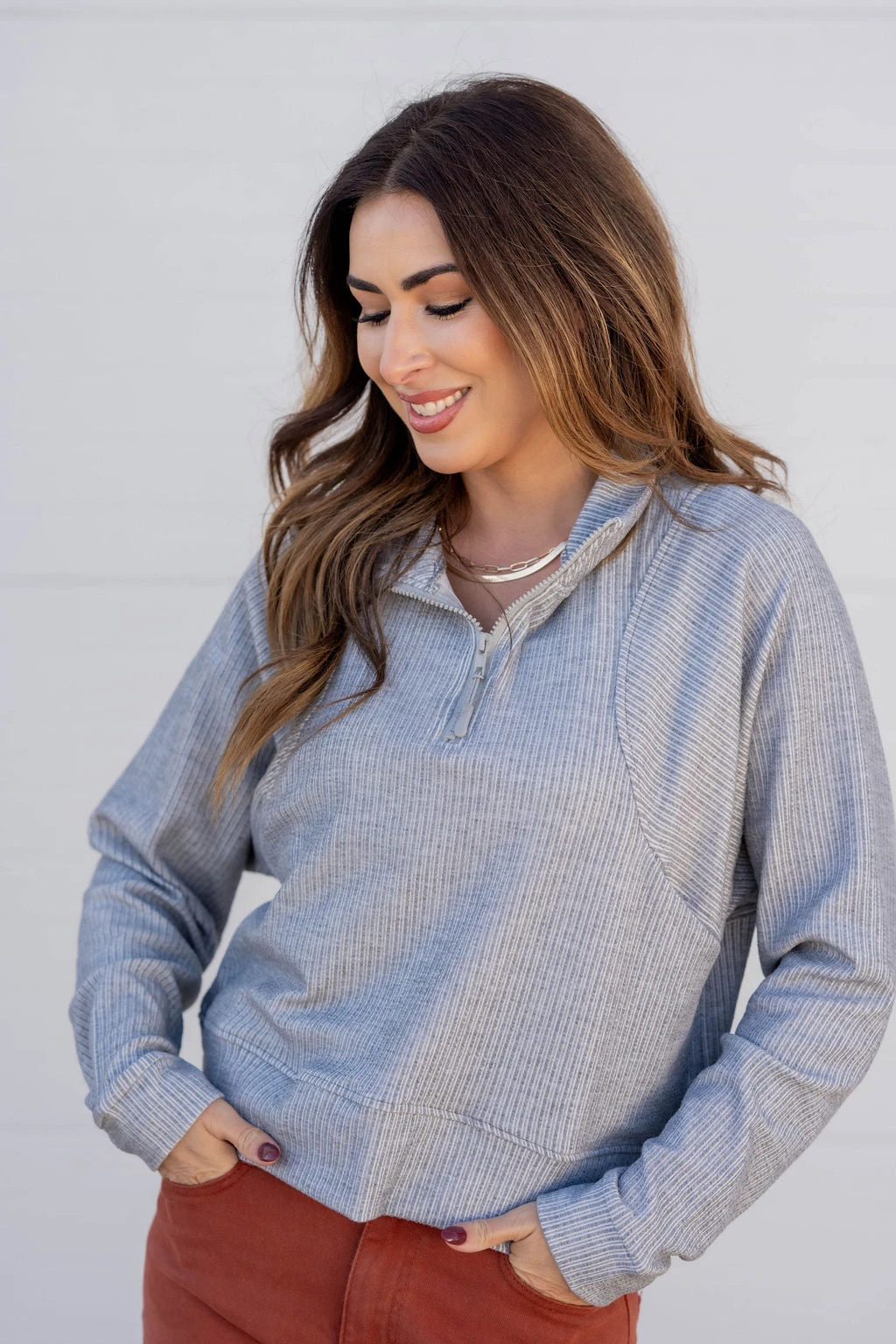 Mixed Textured Stripes Pullover 15 Mixed Textured Stripes Pullover - Image 15