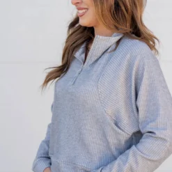 Mixed Textured Stripes Pullover 35 Mixed Textured Stripes Pullover -Women's Clothing Store untitled 3137