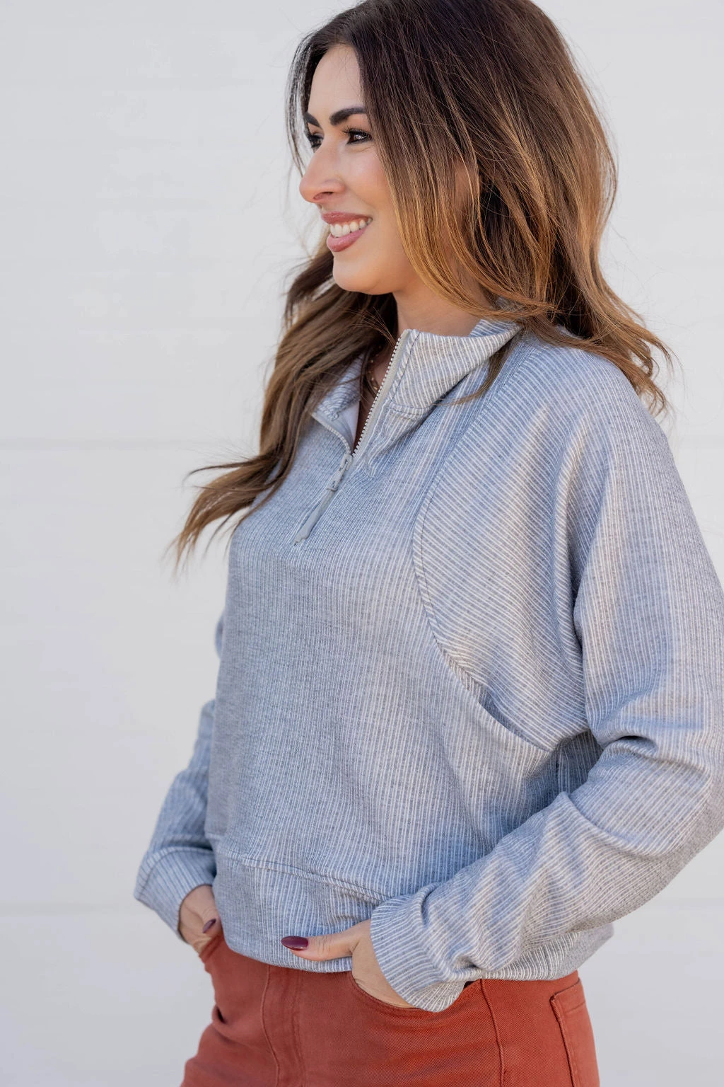 Mixed Textured Stripes Pullover 16 Mixed Textured Stripes Pullover - Image 16