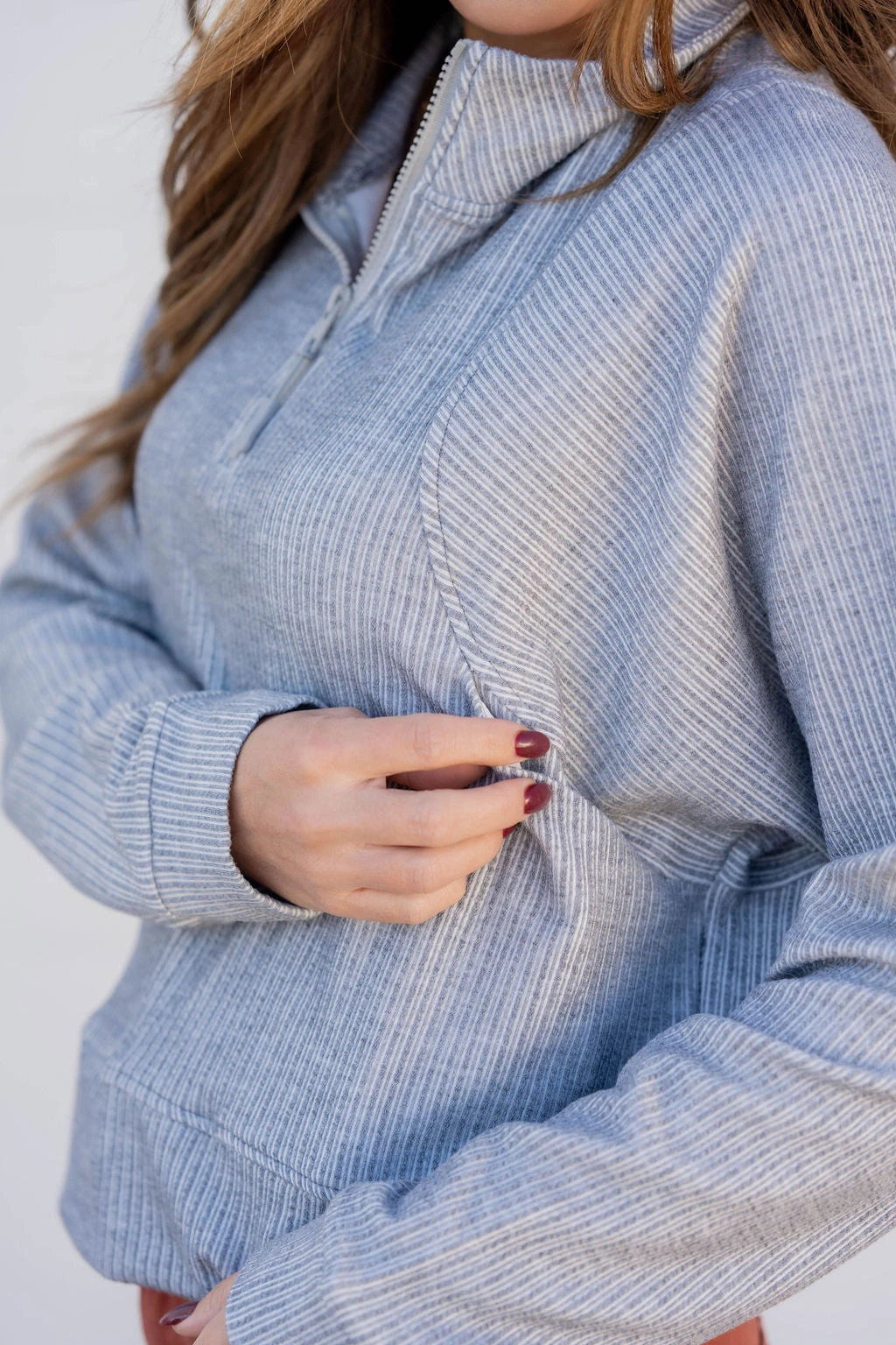 Mixed Textured Stripes Pullover 20 Mixed Textured Stripes Pullover - Image 20