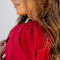 Textured Balloon Sleeve Blouse 28 Textured Balloon Sleeve Blouse -Women's Clothing Store untitled 3172 279968