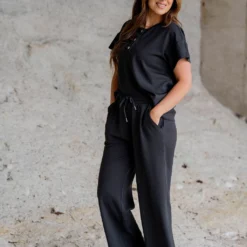 Textured Relaxed Pants 34 Textured Relaxed Pants -Women's Clothing Store untitled 3220