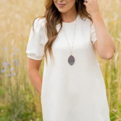 Subtle Argyle Puff Sleeve Dress 28 Subtle Argyle Puff Sleeve Dress -Women's Clothing Store untitled 3235