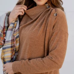 Side Button Wrap Sweater -Women's Clothing Store untitled 3249 f102d526 b61d 469b 86cf d934ce8c8caa