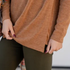 Side Button Wrap Sweater -Women's Clothing Store untitled 3258