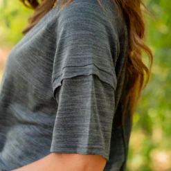 Marled Raw Stitched Tee -Women's Clothing Store untitled 3335 ceddaf91 b41c 4ea0 95eb e10bd49ee31e