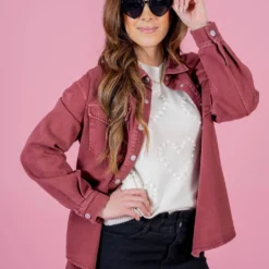 Faded Denim Jacket -Women's Clothing Store untitled 3336