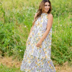 Romantic Floral Halter Maxi Dress -Women's Clothing Store untitled 3356 2f2f95fc af85 47b4 9498 8123f0083816