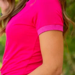 Thin Ribbed Trim Tee -Women's Clothing Store untitled 3374 7133e7c3 de0c 44b9 9774 e4a066005324