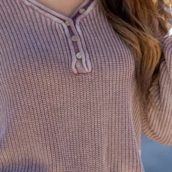 Vintage Washed Button Accented Knit Sweater -Women's Clothing Store untitled 3407 3594512a be32 4d11 b75c 21ede99e9e56