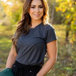 So Soft Cuffed Sleeve Tee -Women's Clothing Store untitled 3425 314239