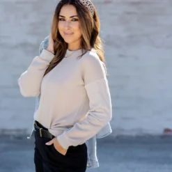 Contrasting Ribs Sweater -Women's Clothing Store untitled 3431 c2c55644 fc65 4e4a b21e dbd707e6839d