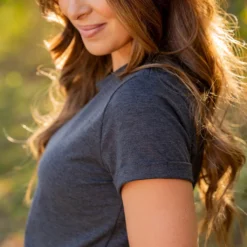 So Soft Cuffed Sleeve Tee -Women's Clothing Store untitled 3432 149287