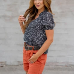 Floral Confetti Puff Sleeve Blouse -Women's Clothing Store untitled 3510 effa7046 e3a1 46aa a585 af2326b98d86