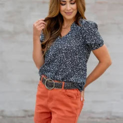 Floral Confetti Puff Sleeve Blouse -Women's Clothing Store untitled 3532 7eaf1dea fd88 4a58 bcdf 07602a725e2f