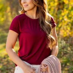 So Soft Cuffed Sleeve Tee -Women's Clothing Store untitled 3544 122392