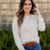 Floral Checkered Sweatshirt