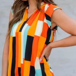 Color Blocked Flutter Trim Blouse 27 Color Blocked Flutter Trim Blouse -Women's Clothing Store untitled 3627 47906869 2fcc 4f3c b668 19b71d7dedec