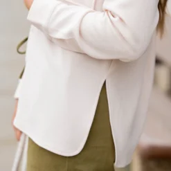 Lightweight Side Slit Button Up Blouse 35 Lightweight Side Slit Button Up Blouse -Women's Clothing Store untitled 3649