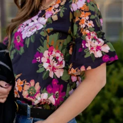 Painted Blooms Bell Sleeve Blouse -Women's Clothing Store untitled 3664 28b61815 dd5a 4921 8e78 225016a5c667