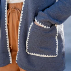 Scalloped Stitched Trim Cardigan -Women's Clothing Store untitled 3710 f26f4a05 40be 46e7 ae10 1219196ca8ac