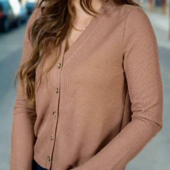 Knit Button Down Cardigan -Women's Clothing Store untitled 3773