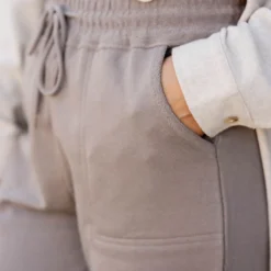 Slit Bottom Drawstring Sweatpants -Women's Clothing Store untitled 3790