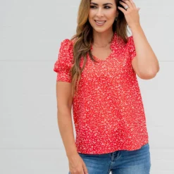 Floral Confetti Puff Sleeve Blouse -Women's Clothing Store untitled 3819 4ebf47f4 1ce8 4fff 8d7c 742de8ac79f6