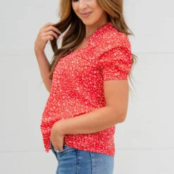 Floral Confetti Puff Sleeve Blouse -Women's Clothing Store untitled 3827 72ab12fb 2daa 4845 8279 86218853e0bb