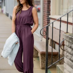 V Back Jogger Jumpsuit 22 V Back Jogger Jumpsuit -Women's Clothing Store untitled 3829