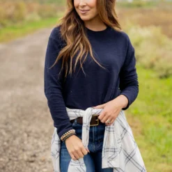 Marled Long Sleeve Tee