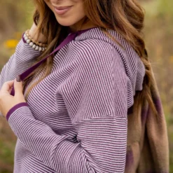 Thin Scalloped Stripes Hoodie -Women's Clothing Store untitled 3888 2e04d87c c6b7 406e bab0 619842ca8fd7