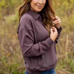 Side Pocket Quarter Zip Pullover -Women's Clothing Store untitled 3904 fae3f977 d322 42cf 9f88 a790e4b6dc84