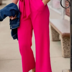 Elevated Tie Waist Pants -Women's Clothing Store untitled 3964