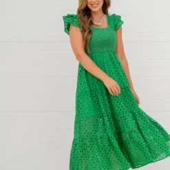 Eyelet Dual Flutter Maxi Dress -Women's Clothing Store untitled 3967 4367577f 5e52 4691 85b7 22c5503261a1