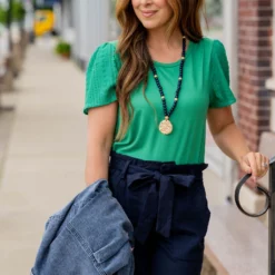 Eyelet Sleeve Tee -Women's Clothing Store untitled 3988 b0ffb536 b131 46b3 acce 1c3fd6b36d49