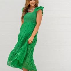 Eyelet Dual Flutter Maxi Dress -Women's Clothing Store untitled 3989 85a31a5b 8d13 44c0 9524 97e4682cec47