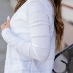 Raised Stripes Cardigan -Women's Clothing Store untitled 4058 ee21cf09 b867 4c42 9cdd d0439c0d44d7