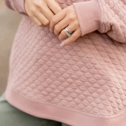 Bold Textured Side Slit Sweatshirt -Women's Clothing Store untitled 4141 2fb35b16 13cb 4567 8aba 63eb598d3339