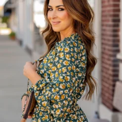 Floral Double Ruffle Bottom Dress 19 Floral Double Ruffle Bottom Dress -Women's Clothing Store untitled 4212 218926