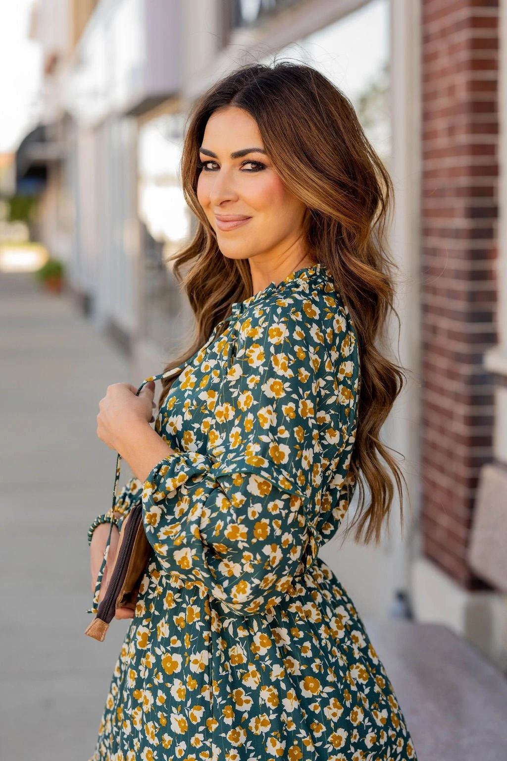 Floral Double Ruffle Bottom Dress 5 Floral Double Ruffle Bottom Dress - Image 5